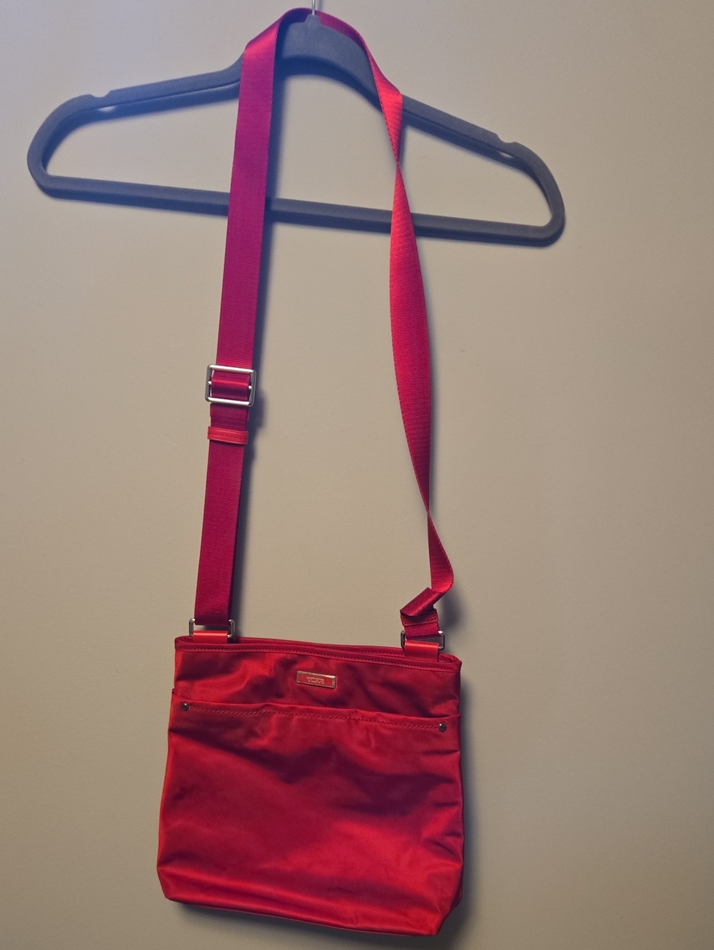 Tumi Red Crossbody Shoulder Bag